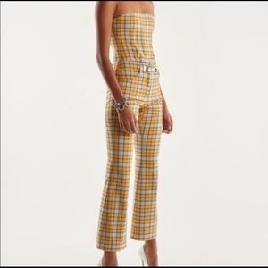 Miaou Yellow Plaid Set
